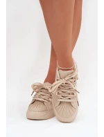 Ozdobené dámské tenisky béžové Calissea Ozdobené dámské tenisky béžové Calissea