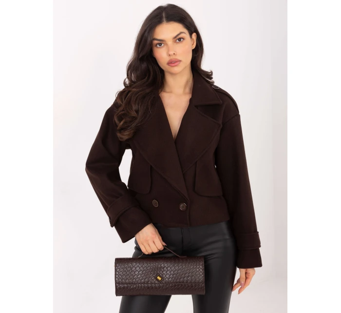 IT KR bunda A9558.62 tmavě hnědá IT KR bunda A9558.62 tmavě hnědá