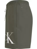 Pánské plavky MEDIUM DRAWSTRING KM0KM01003 LDY olivově zelené - Calvin Klein Pánské plavky MEDIUM DRAWSTRING KM0KM01003 LDY olivově zelené - Calvin Klein