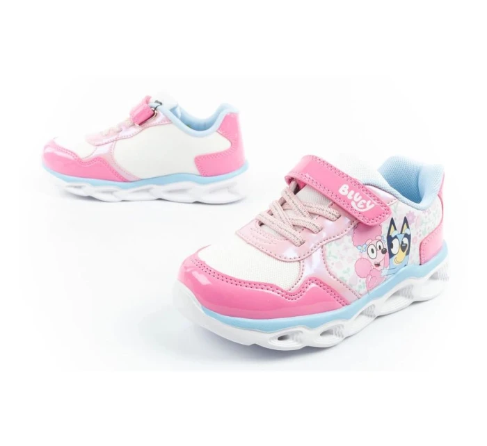 model 21736617 dětské sportovní tenisky lehké na suchý zip LED - Leomil