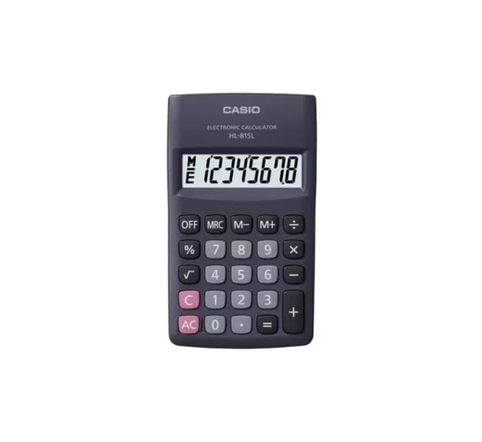 Kapesní kalkulačka CASIO HL-815L-BK BOX, 8místná, 69,5x118mm, černá