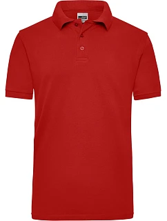 Daiber JN 801 Pánské pracovní piqué polo z těžké bavlny 02.0801 red