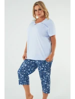 Italská móda Agalia cr.r. sp.3/4 barva:modrá/print
