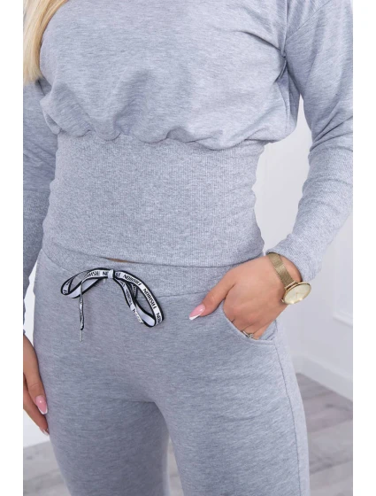 Sada s širokými model 20173397 manžetami šedé barvy - K-Fashion Sada s širokými model 20173397 manžetami šedé barvy - K-Fashion