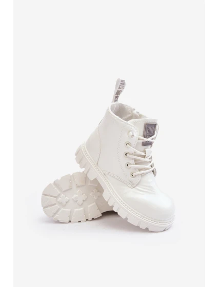 Dětské Lakované Boty Big Star Bílé model 21634243 - Big Star Shoes Dětské Lakované Boty Big Star Bílé model 21634243 - Big Star Shoes