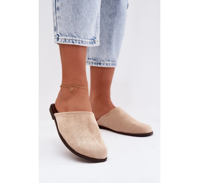 Dámské ploché béžové ekologické semišové model 21960862 - Boto