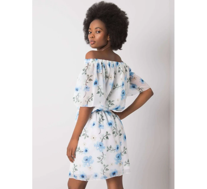 Šaty LK SK 508208.65P bílá a modrá