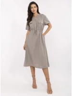 Sukienka MI SK model 21133054 ciemny bezowy - FPrice