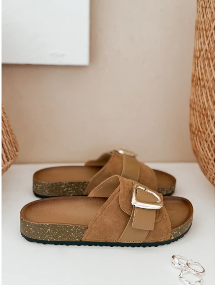 Dámské žabky NOLVINA beige FashionStreet ZY0977