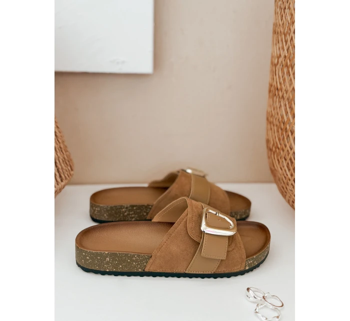 Dámské žabky NOLVINA beige FashionStreet ZY0977