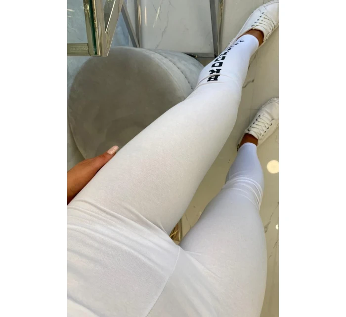 Kalhoty legíny Brooklyn white