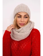 Dámská silná žebrovaná souprava P100 beige