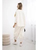 Souprava Punto Milano Winter tepláky + kalhot světle béžová Souprava Punto Milano Winter tepláky + kalhot světle béžová