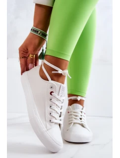Nízké kožené Tenisová obuv Big Star JJ274007 Bílá