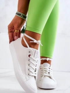 Nízké kožené Tenisová obuv Big Star JJ274007 Bílá