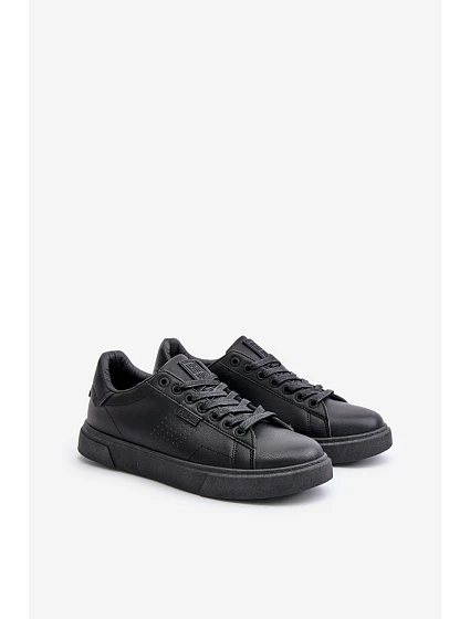 Pánské Tenisky Z Eko Kůže Big Star model 21669616 HiPoly System Černé - Big Star Shoes Pánské Tenisky Z Eko Kůže Big Star model 21669616 HiPoly System Černé - Big Star Shoes