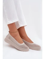 Dámské Síťované Baletky Béžové model 21707184 - Boto Dámské Síťované Baletky Béžové model 21707184 - Boto