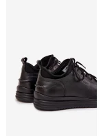 Kožené pánské polobotky model 21718250 Černé - Lee Cooper Kožené pánské polobotky model 21718250 Černé - Lee Cooper