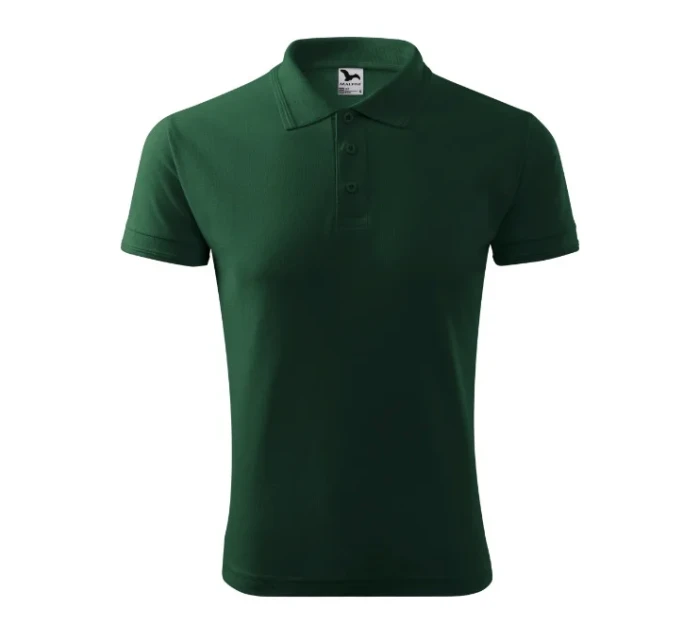 Pique Polo polokošile pánská dark green Pique Polo polokošile pánská dark green