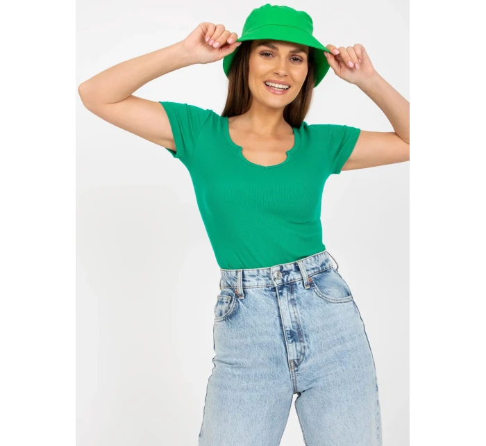 Dámská halenka TW BZ BL 006.29X zelená - Och Bella Dámská halenka TW BZ BL 006.29X zelená - Och Bella