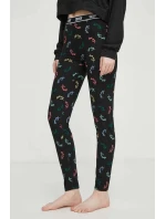 Dámské pyžamo YI80001 črné s potiskem - DKNY Dámské pyžamo YI80001 črné s potiskem - DKNY