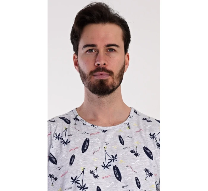 Pánská noční košile s krátkým rukávem Surfing