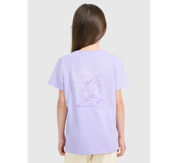 Dívčí tričko s potiskem 4F 4FJRAW25TTSHF3199-52S Dívčí tričko s potiskem 4F 4FJRAW25TTSHF3199-52S