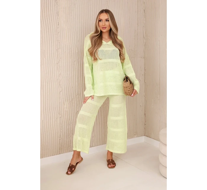 Prolamovaná sada Rayon pistácie