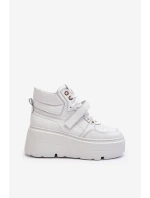Bílé dámské kožené tenisky model 21652328 - Zazoo