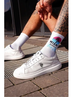 Pánské ponožky model 21780666 SUMMER Bílé - Milena