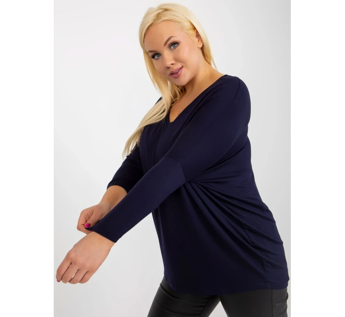 Bluzka RV BZ model 18487349 granatowy - FPrice Bluzka RV BZ model 18487349 granatowy - FPrice