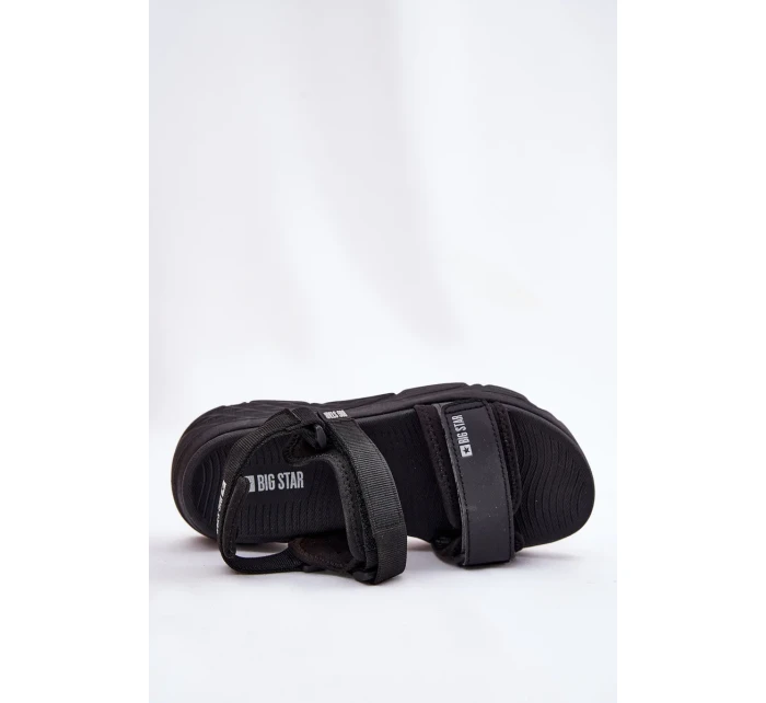 Dámské sportovní sandály na platformě Big Star – černé Dámské sportovní sandály na platformě Big Star – černé