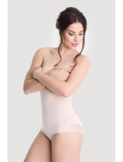 Stahovací kalhotky vysoké 341 béžová - Julimex