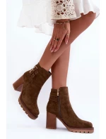 Boty na podpatku model 185330 Step in style Boty na podpatku model 185330 Step in style