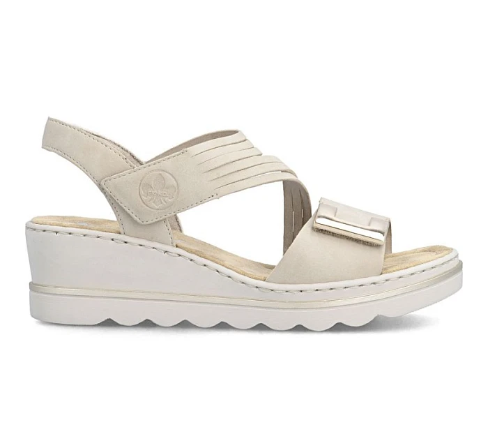 Dámské lila sandály na platformě Rieker 67410-62