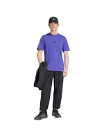 Pánské tričko Essentials Small Logo Single Jersey fialové model 22348373 - ADIDAS Pánské tričko Essentials Small Logo Single Jersey fialové model 22348373 - ADIDAS