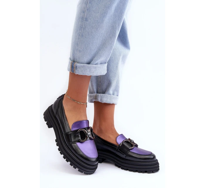 Dámské Kožené na Plochém Podpatku model 21634881 - Laura Messi