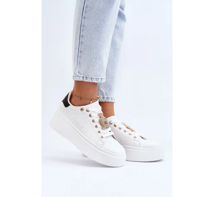 Dámské tenisky s ozdobou Bílé Celedria