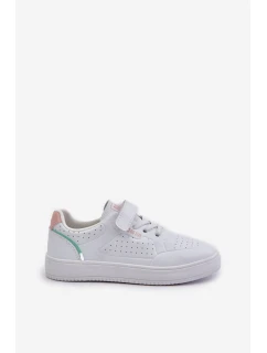 Dětské Tenisky Z Eko Kůže Na Suchý Zip Big Star OO374005 Bílé