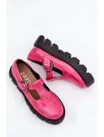 Lakované Kožené Polobotky S Přezkou model 21686537 Fuchsie - Zazoo Lakované Kožené Polobotky S Přezkou model 21686537 Fuchsie - Zazoo