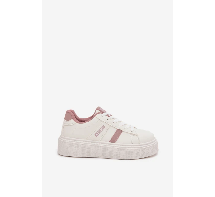 Dámské Sneakersy Na Platformě Big Star SS274346 Bílé Dámské Sneakersy Na Platformě Big Star SS274346 Bílé