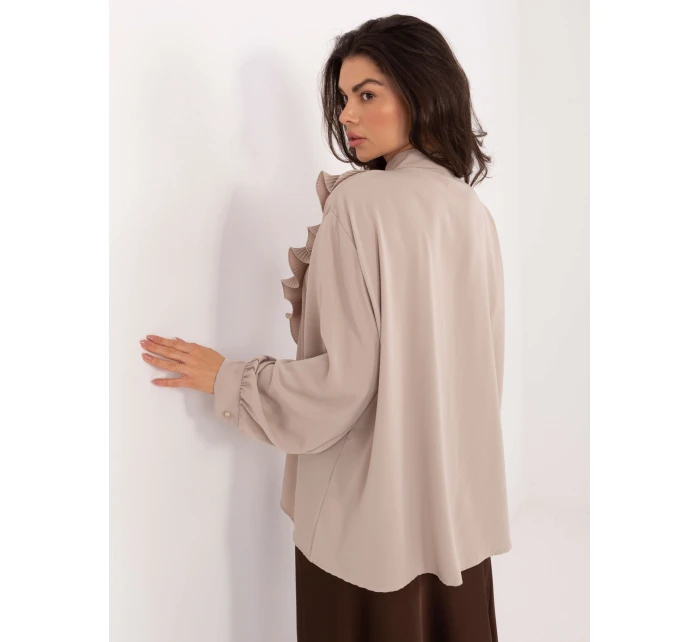 Koszula IT KS model 21795549 beżowy - FPrice Koszula IT KS model 21795549 beżowy - FPrice