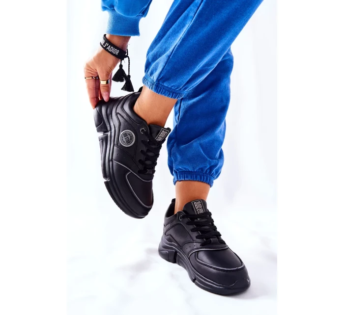 Sport Shoes On A Platform Big Star II274313 Black Sport Shoes On A Platform Big Star II274313 Black