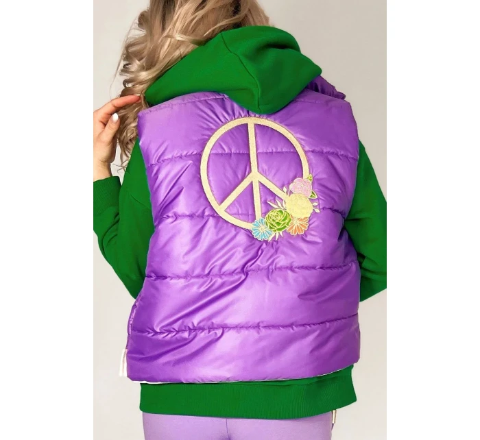 Dámská vesta Joy violet - MM FASHION