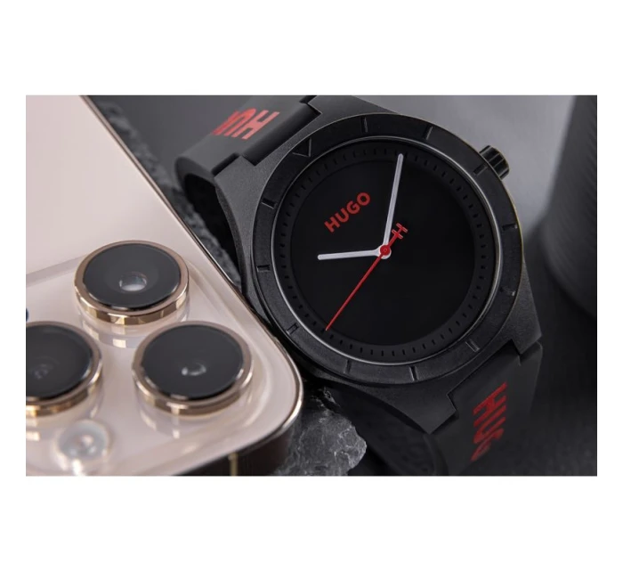 For Pánské hodinky černé + BOX model 21805927 - Hugo For Pánské hodinky černé + BOX model 21805927 - Hugo