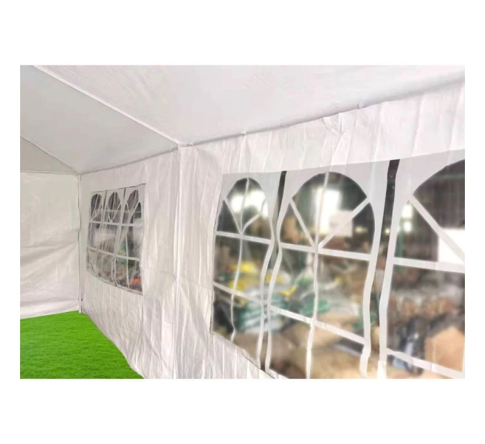 ZAHRADNÍ CATERINGOVÝ STAN PE 6x3M + 6 STĚN BÍLÝ