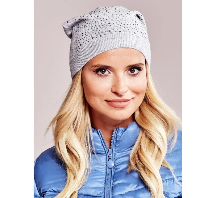 Dámská čepice AT CZ 1716501 světle šedá
