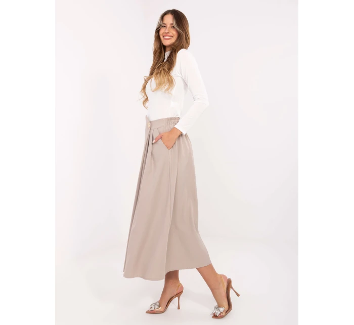 Spódnica IT SD model 21441143 beżowy - FPrice Spódnica IT SD model 21441143 beżowy - FPrice