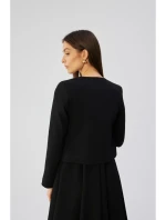 model 19647511 Blejzr s otevřenou přední částí černý - STYLOVE