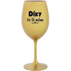 zlatá sklenice na víno 350 ml model 21794141 - Giftela zlatá sklenice na víno 350 ml model 21794141 - Giftela